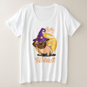 Camisa do Halloween Puggy Plus-Size
