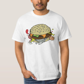Camisa do hamburguer do orçamento