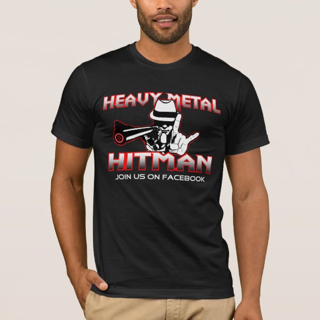 Camisa do Hitman do metal pesado (Frente)
