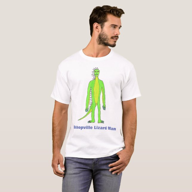 Camisa do homem do lagarto de Bishopville (Frente Completa)