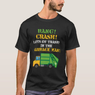 Camisa do Homem do Lixo Fantasia Caminhões de Lixo