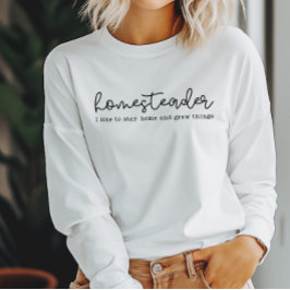 Camisa do Homesteader e camisa da Homesteading Mam