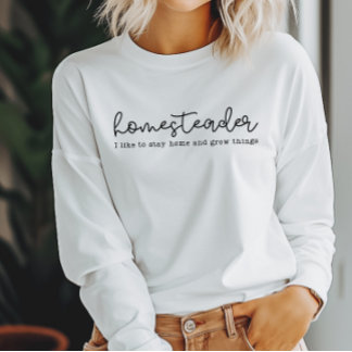 Camisa do Homesteader e camisa da Homesteading Mam