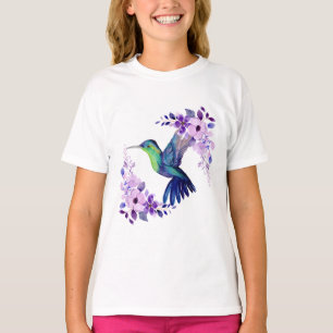 Camisa do Hummingbird Flor