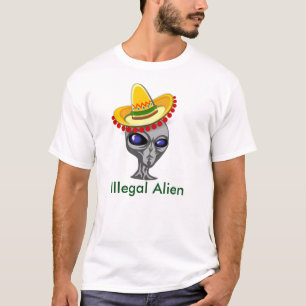 Camisa do imigrante ilegal T