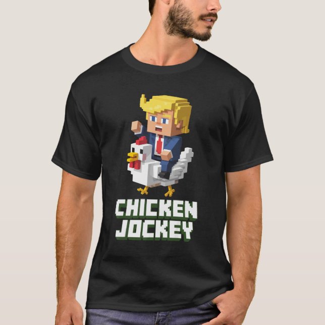 Camisa do Jockey de Frango Trump - Pixel Meme Game (Frente)