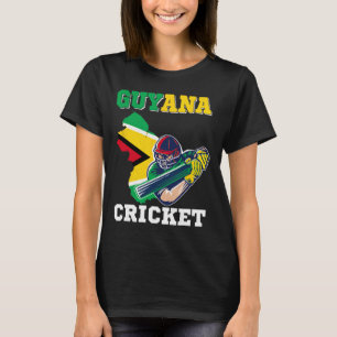 Camisa do jogador de críquete da bandeira da Guian