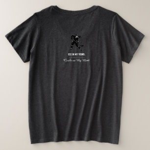 Camisa do jogador de hóquei - Hóquei no gelo preto
