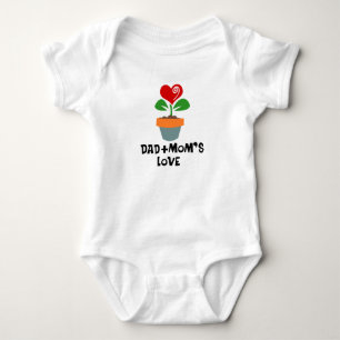 Camisa do Jumpsuit T do bebê da família da lata