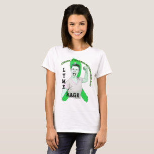Camisa do Laço da Doença de Lyme Rage