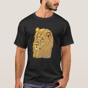 Camisa do Leão u2013 Design Colorido Vibrante Ousa