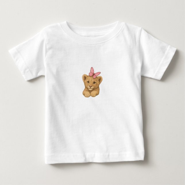 Camisa do Leãozinho e Borboleta Doce Bebê (Frente)