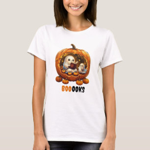 Camisa do Leitor de Pumpkin Halloween Costume Te