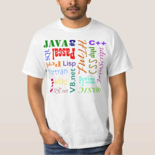 Camisa do linguagem de programação