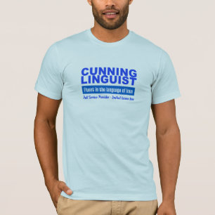 Camisa do linguista de cunho - escolha estilo, cor
