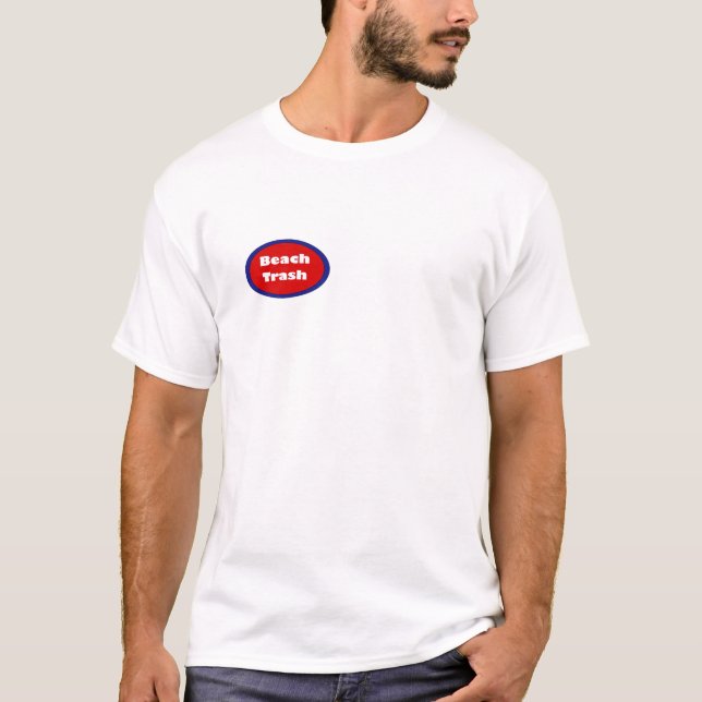 Camisa do lixo T da praia (Frente)