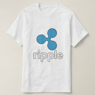 Camisa do logotipo da ondinha XRP - branco