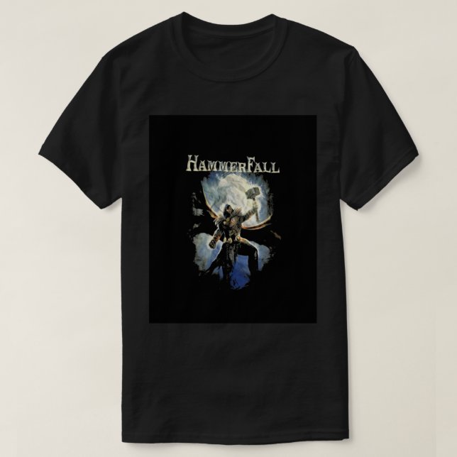 Camisa do logotipo de Banda HammerFall (Frente do Design)