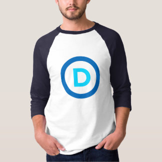 Camisa do logotipo de Democrata