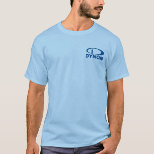 Camisa do logotipo de Dynon - luz - azul