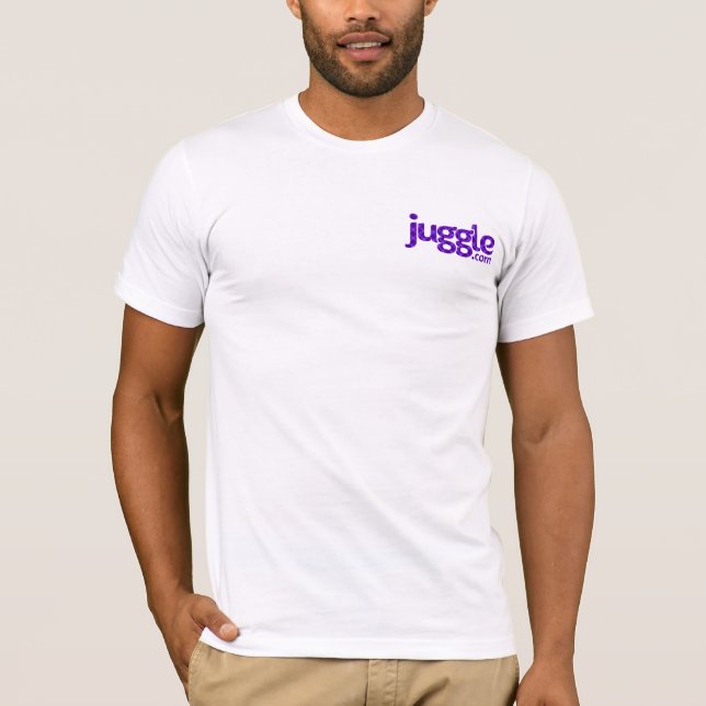 camisa do logotipo de Juggle.com (Frente)
