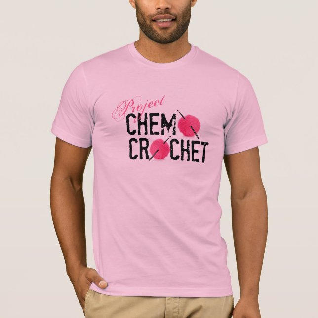 Camisa do logotipo do Crochet de Chemo do projeto (Frente)