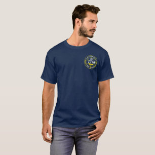 Camisa do logotipo do Marinho 50º aniversário com 