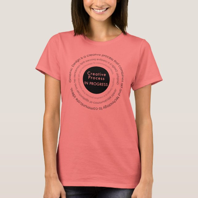 Camisa do logotipo do processo criativo em andamen (Frente)