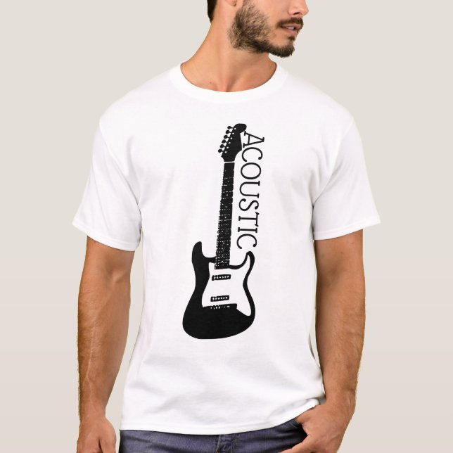 Camisa do Logotipo do Violão Acústico (Frente)