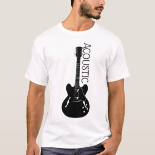 Camisa do Logotipo do Violão Acústico