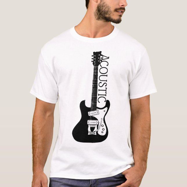 Camisa do Logotipo do Violão Acústico (Frente)