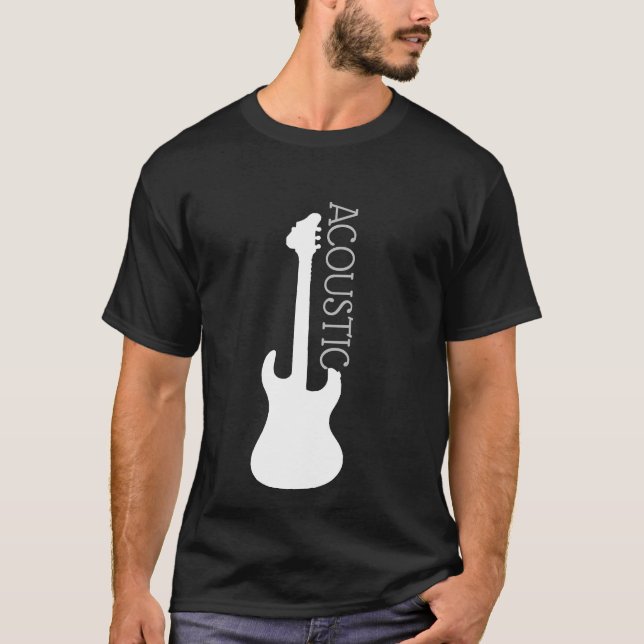 Camisa do Logotipo do Violão Acústico (Frente)
