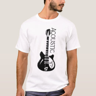 Camisa do Logotipo do Violão Acústico