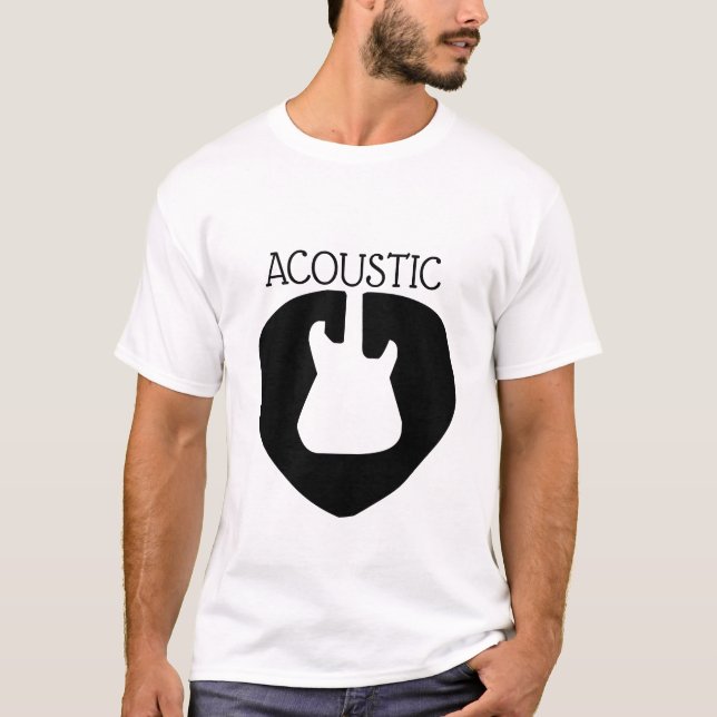 Camisa do Logotipo do Violão Acústico (Frente)