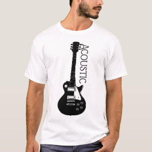 Camisa do Logotipo do Violão Acústico