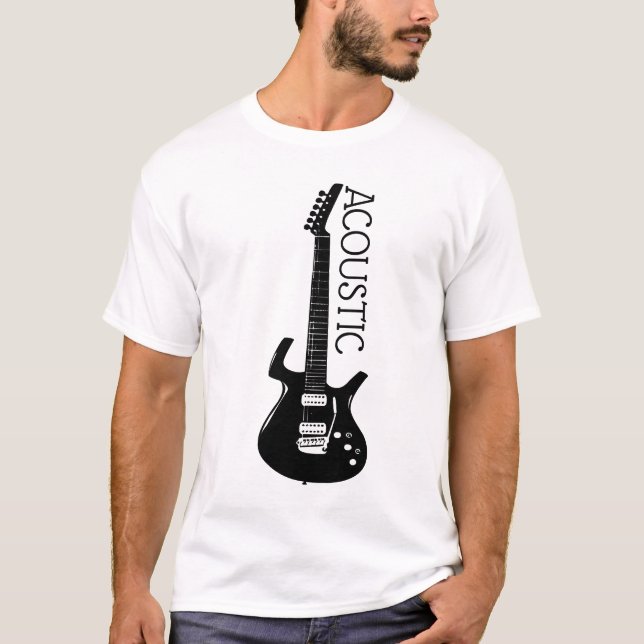 Camisa do Logotipo do Violão Acústico (Frente)