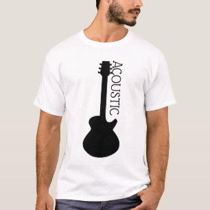 Camisa do Logotipo do Violão Acústico