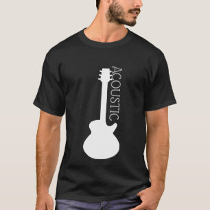 Camisa do Logotipo do Violão Acústico