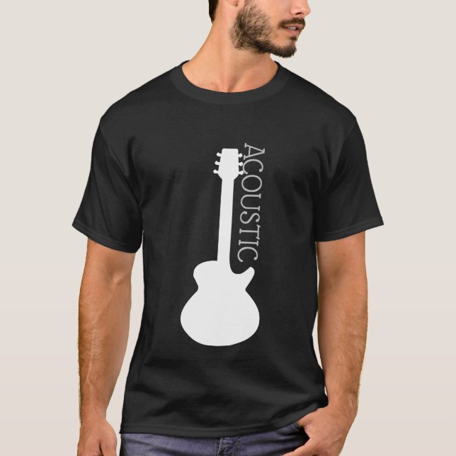 Camisa do Logotipo do Violão Acústico (Frente)