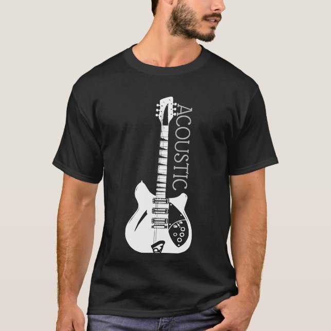 Camisa do Logotipo do Violão Acústico (Frente)