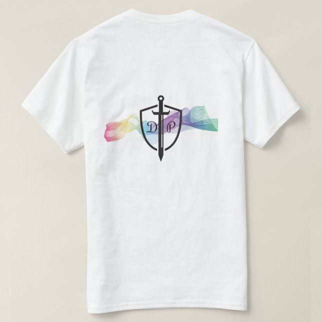 Camisa do logotipo DTP Rainbow (Verso do Design)