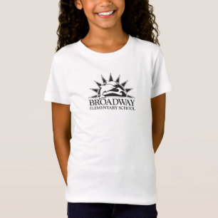 Camisa do logotipo preto das crianças da escola pr