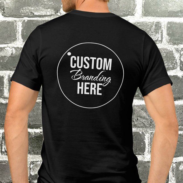 Camisa do logotipo simples e moderno preto (logo black t-shirt)