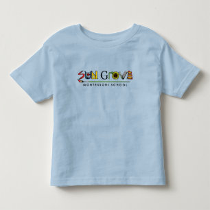 Camisa do logotipo T da criança do bosque de Sun
