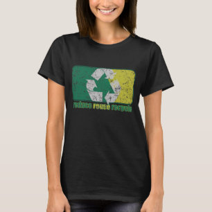 Camisa do logotipo t do reciclar reusar de Reduse