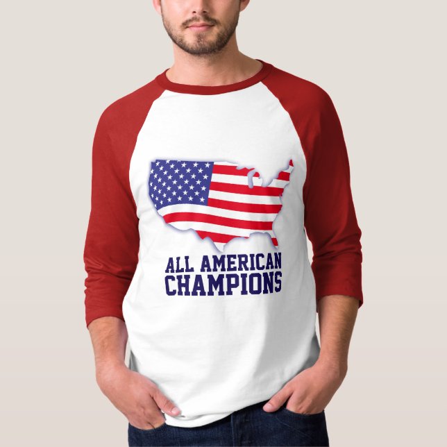 Camisa do mapa americano All American Champions (Frente)
