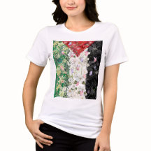 Camisa do Mapa da Palestina Floral - Mapa da Pales