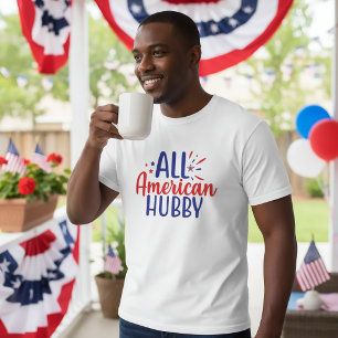Camisa do Marido Totalmente Americano 4 de Julho