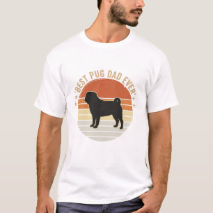 Camisa do Melhor Pai Pug de Sempre Design de Camis