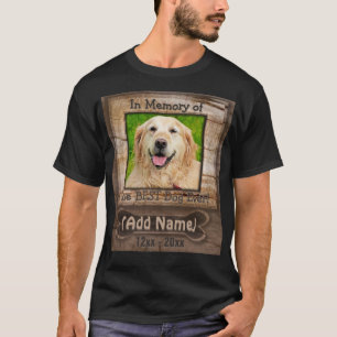 Camisa do memorial do cão